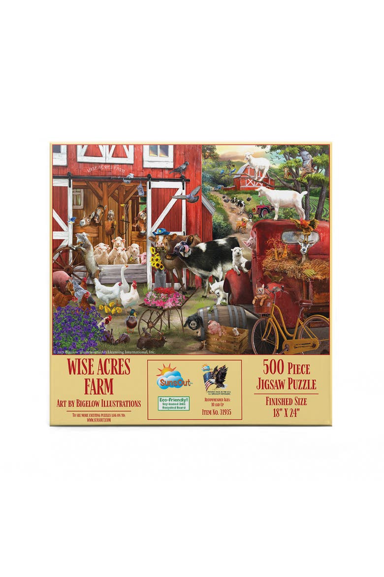 Wise Acres Farm 500 piece Jigsaw Puzzle for Adults, Alternate, color, Multicolor