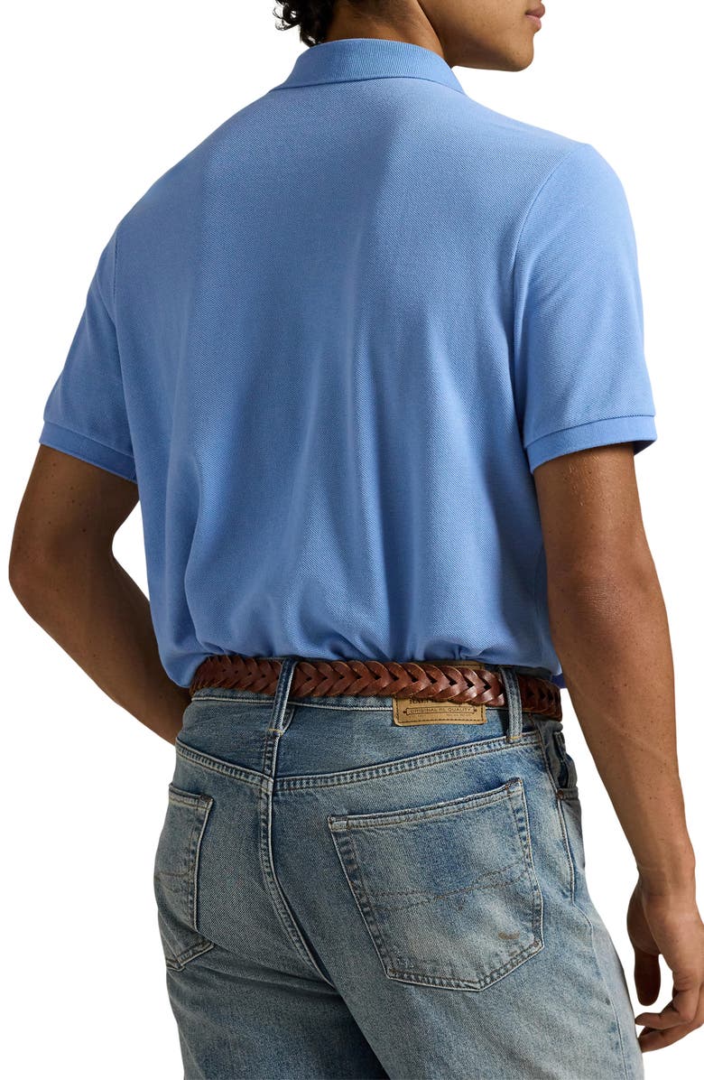 Polo Ralph Lauren The Iconic Cotton Mesh Polo, Alternate, color, Bristol Blue/ C1359