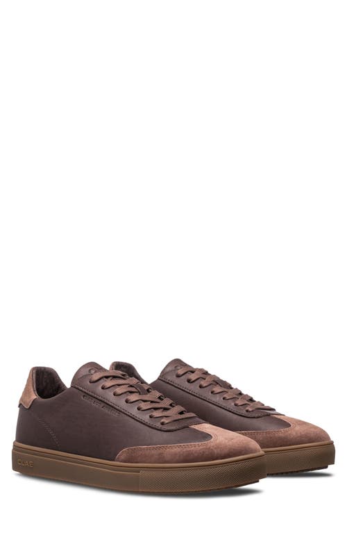 Clae Deane Low Top Leather Sneaker In Brown
