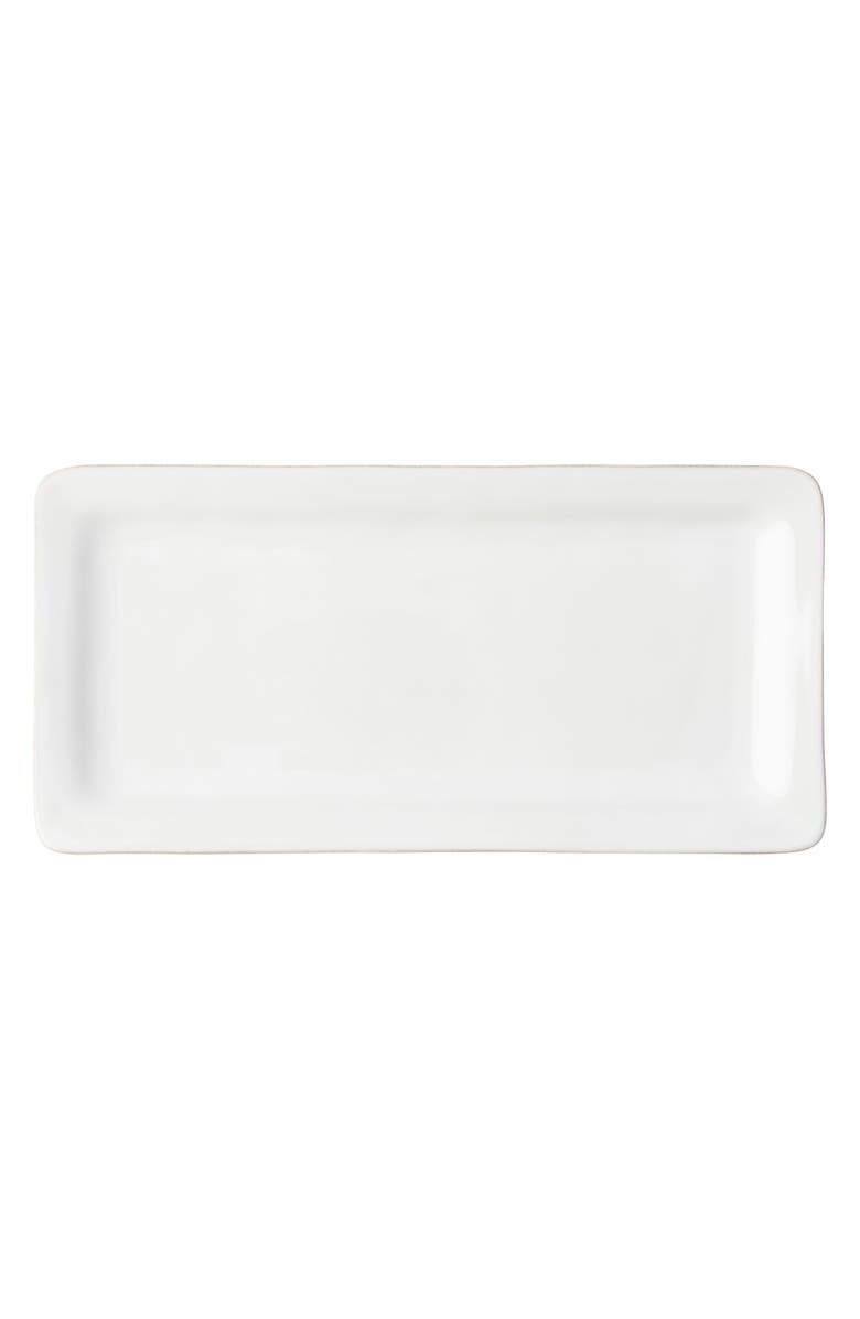 Juliska Puro Appetizer Platter, Main, color, Whitewash