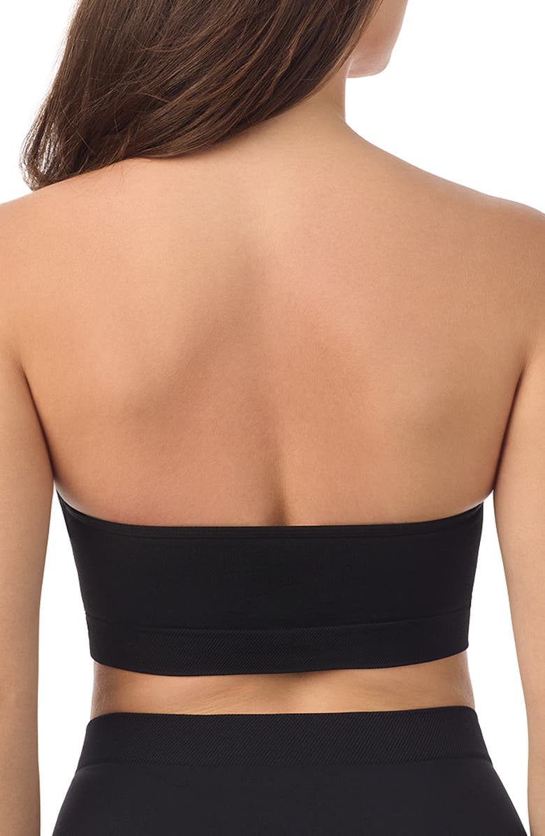 Le Mystère Seamless Comfort Wireless Bandeau Bra, Alternate, color, Black