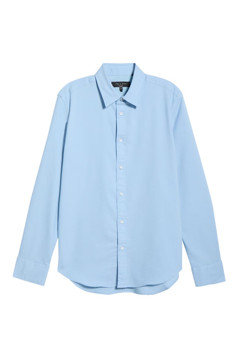 Tomlin Cotton Dobby Button-Up Shirt, Alternate, color, BLUE