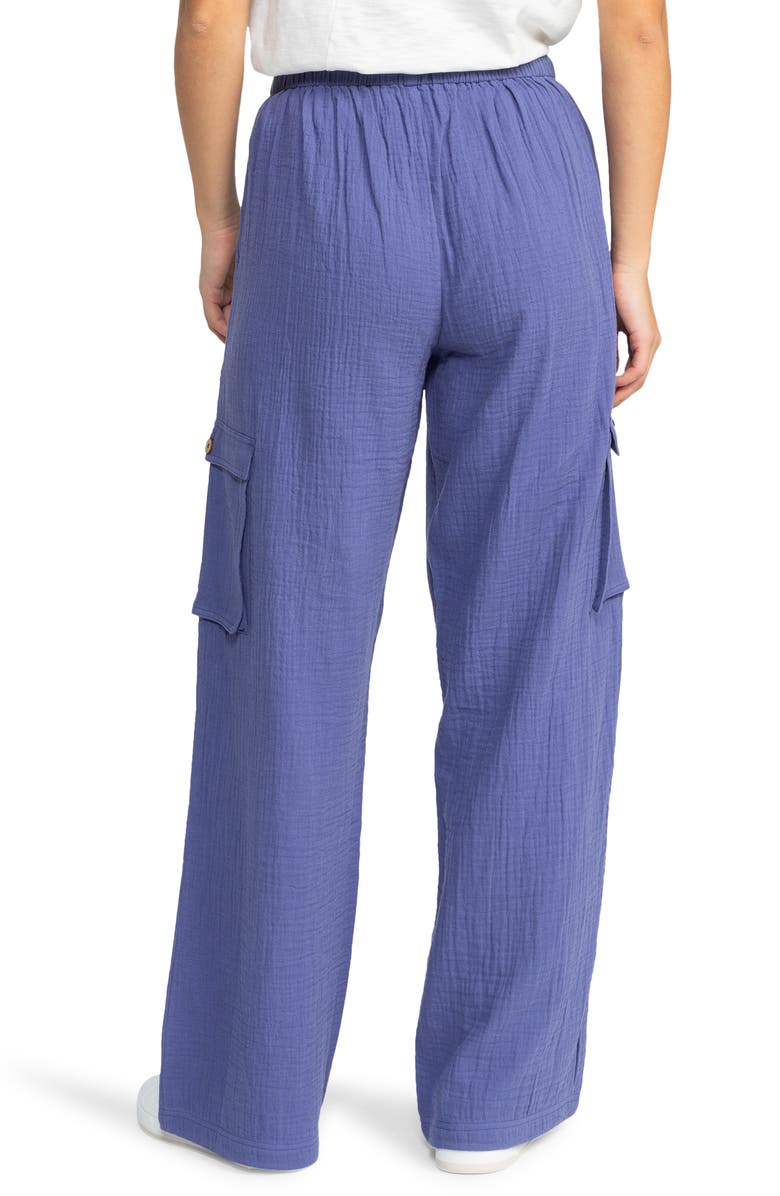 Roxy Precious Cargo Drawstring Pants, Alternate, color, Marlin