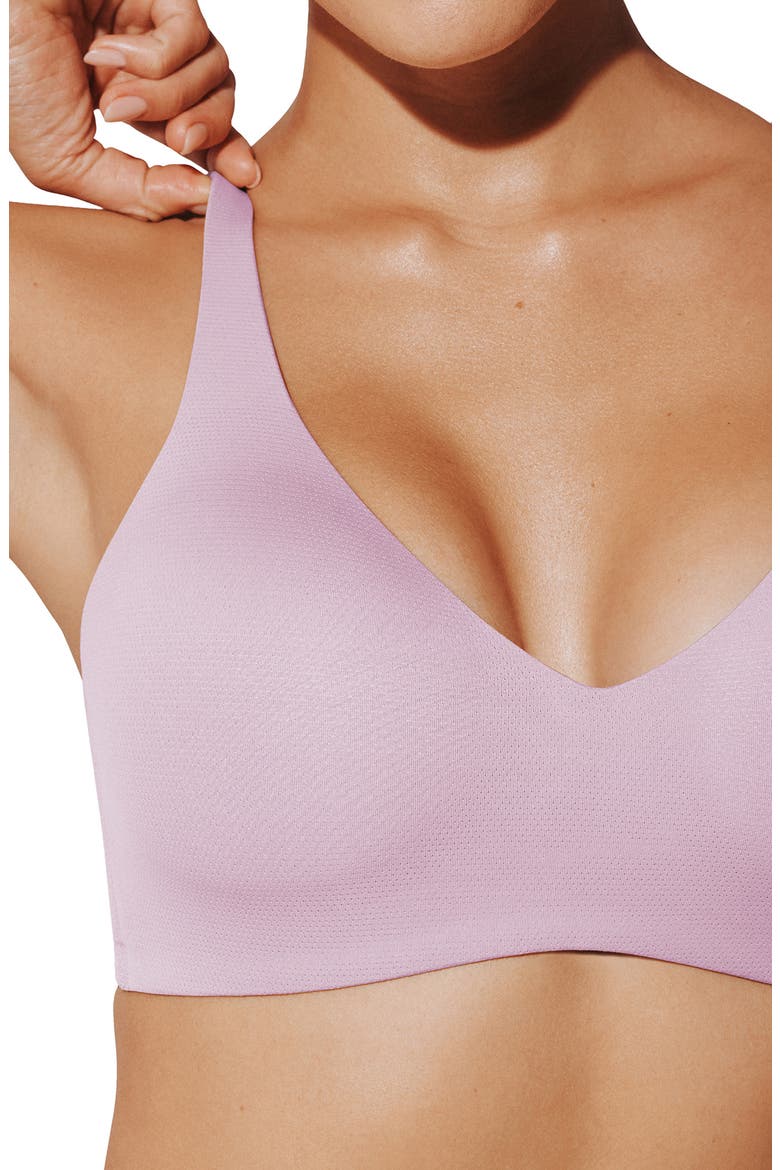 TempSync™ Wireless Plunge Bra, Alternate, color, MACARON