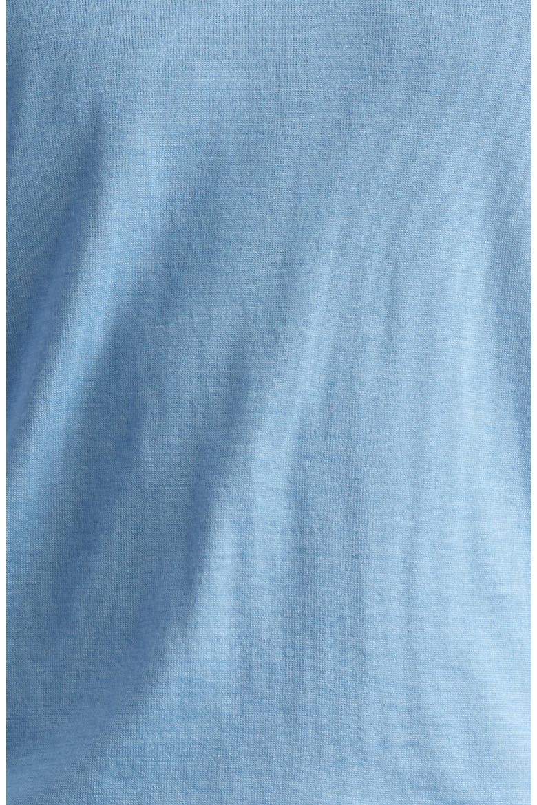 Fine Gauge Cashmere & Silk Crewneck Sweater, Alternate, color, HB620 DARK CELESTE