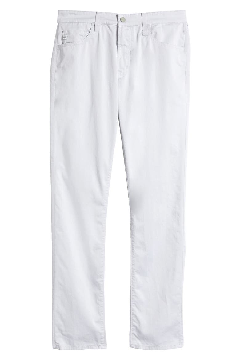 Everett Commuter Performance Slim Straight Pants, Alternate, color, ALMOST WHITE
