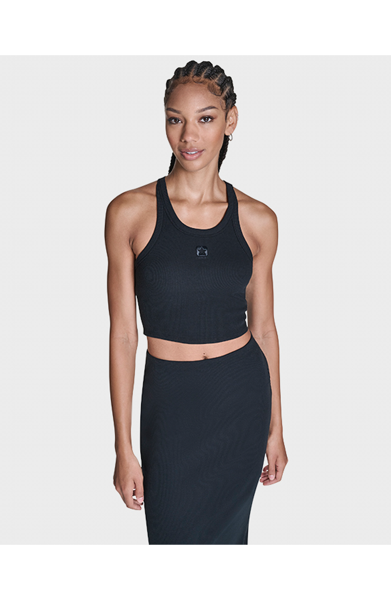 Converse Box Star Cropped Tank, Main, color, Converse Black