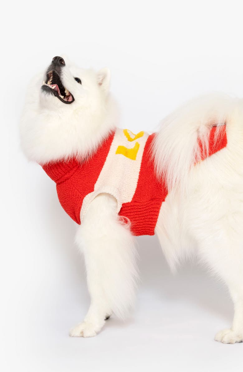 the furryfolks Love Turtleneck Pet Sweater, Alternate, color, Red