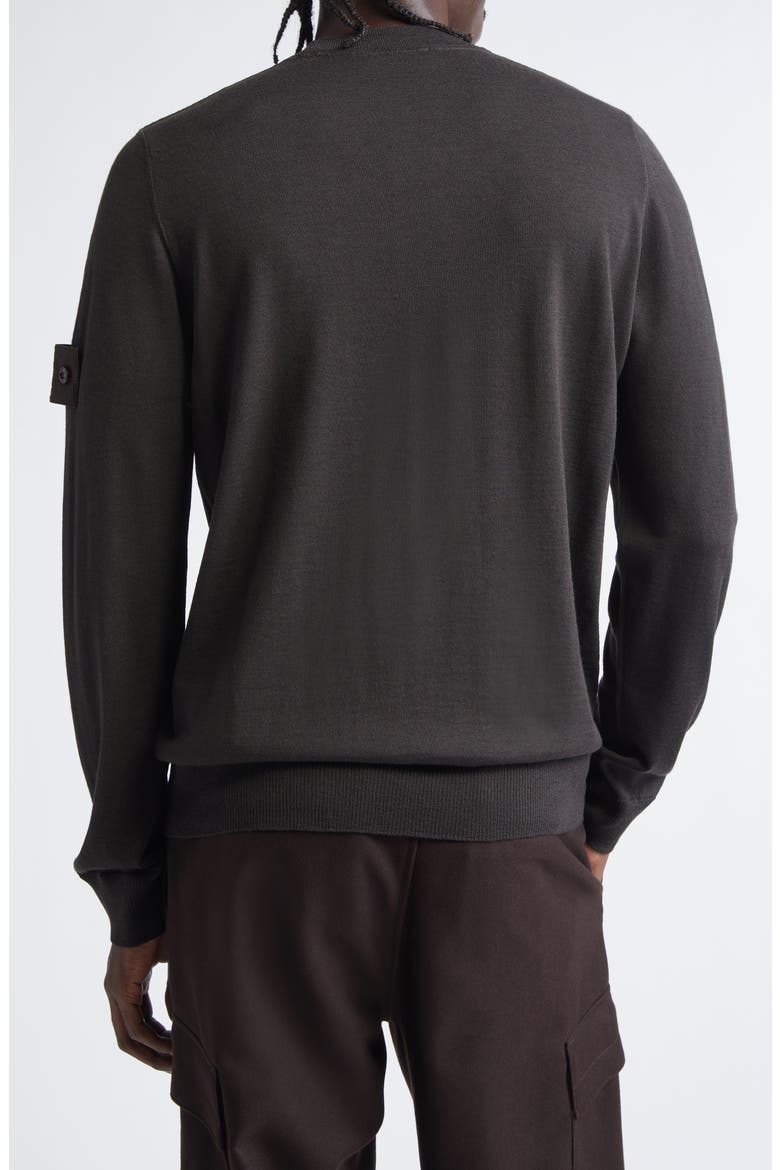 Ghost Virgin Wool Sweater, Alternate, color, DARK BROWN
