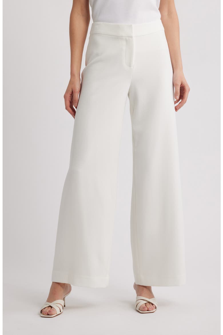 Wide Leg Pants, Main, color, WHITE