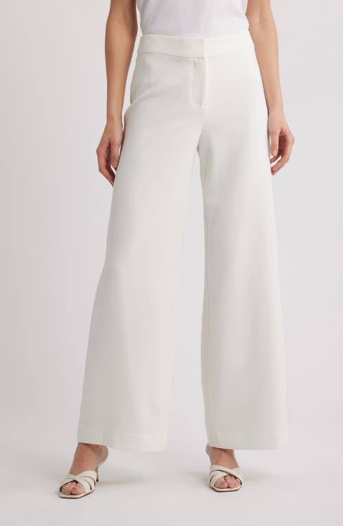 Tahari Asl Wide Leg Pants In White