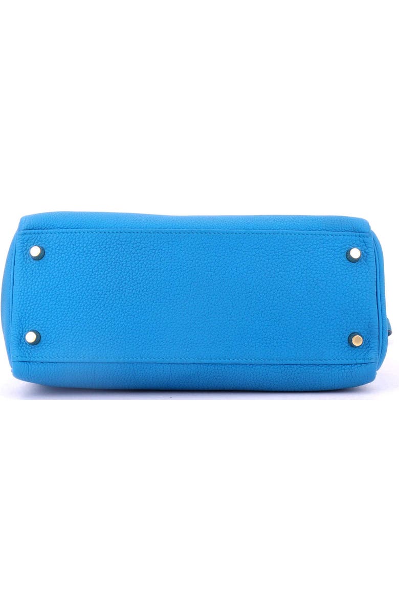 Pre-Owned Hermes Kelly Handbag Blue Togo with Gold Hardware 28, Alternate, color,