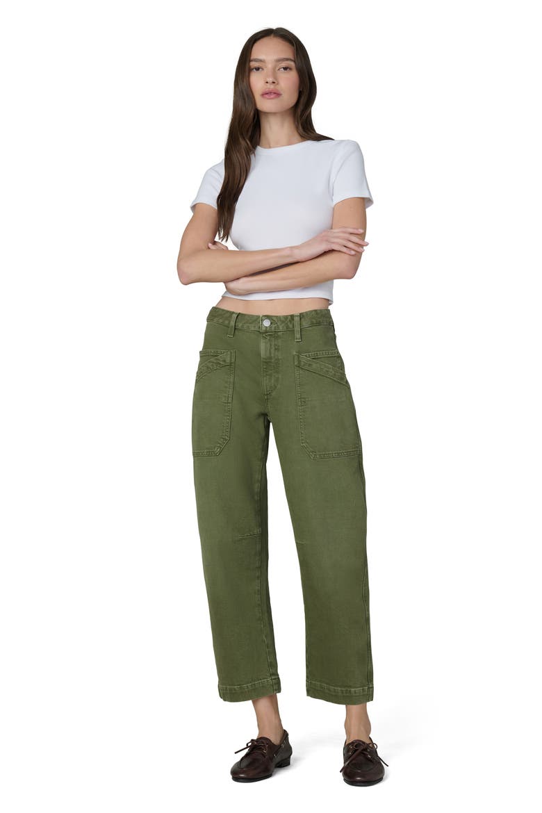 The Double Pocket Barrel Leg Jeans, Alternate, color, WINTER MOSS