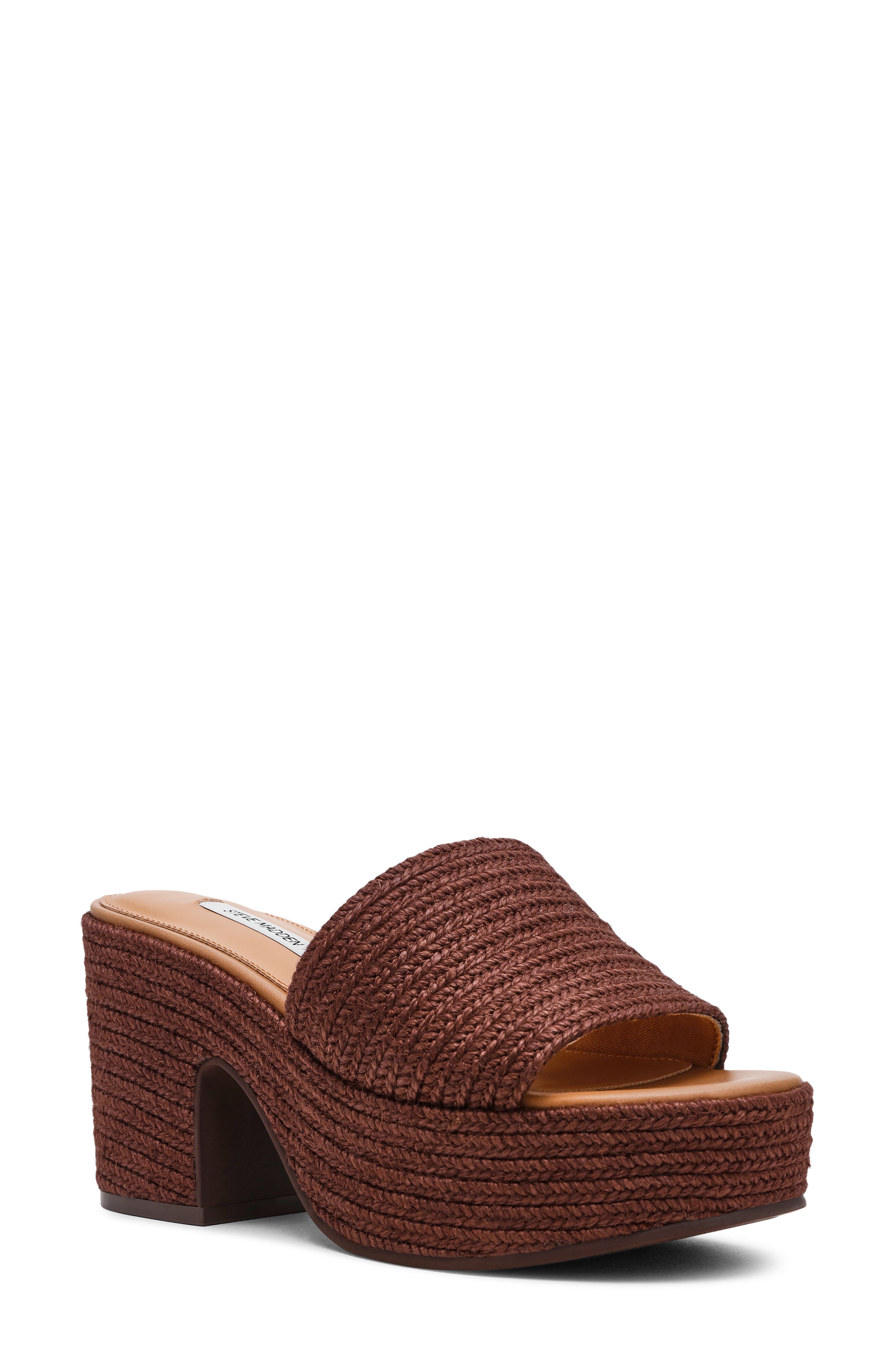 Steve Madden Trippy Platform Sandal, Main, color, Brown