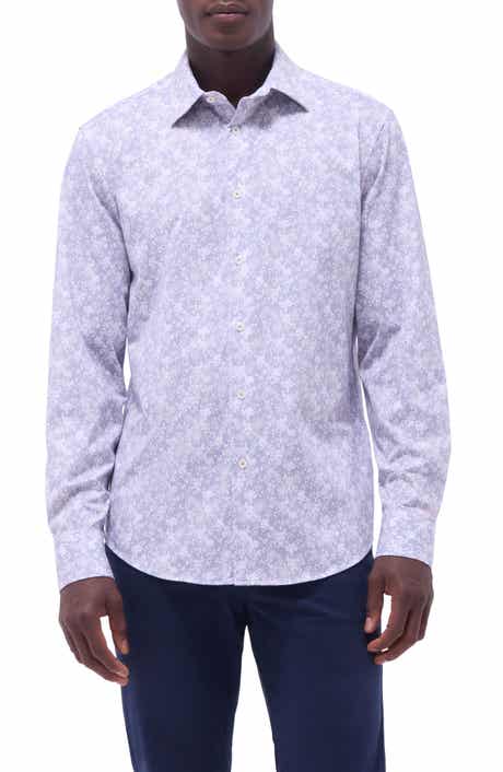 Bugatchi James OoohCotton® Floral Button-Up Shirt
