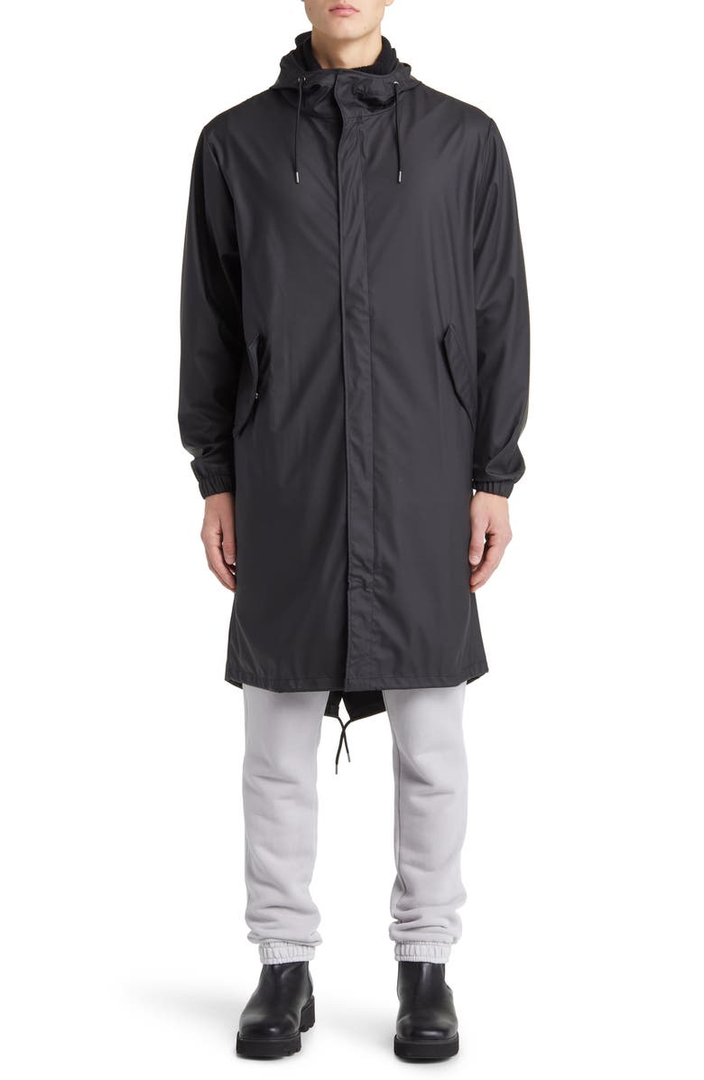 Rains Waterproof Fishtail Parka, Alternate, color, 