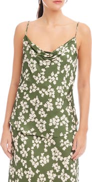 FIFTEEN TWENTY Floral Cowl Neck Camisole