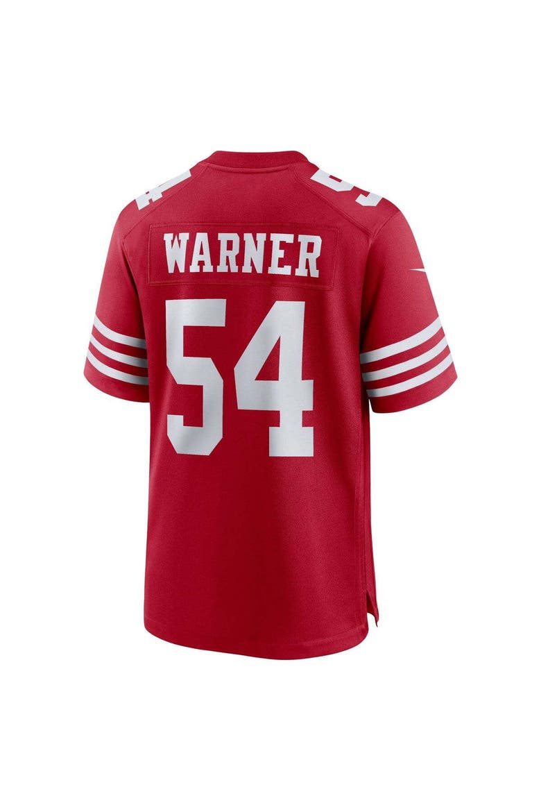 Men's Nike Fred Warner Scarlet San Francisco 49ers Player Game Jersey, Alternate, color, Scarlet