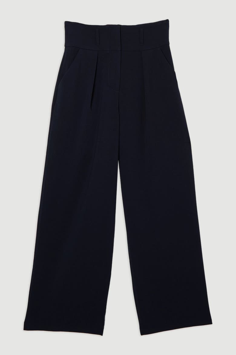 High Waist Wide Leg Pants, Alternate, color, Navy