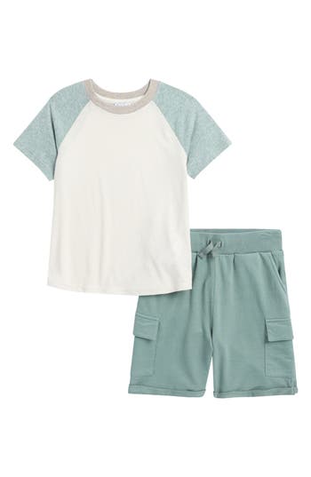 SPLENDID SPLENDID KIDS' SEASIDE AFTERNOON T-SHIRT & SHORTS SET