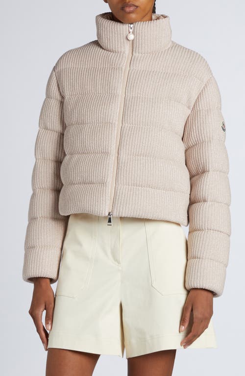 Moncler Thoiry Down Puffer Jacket In Pink