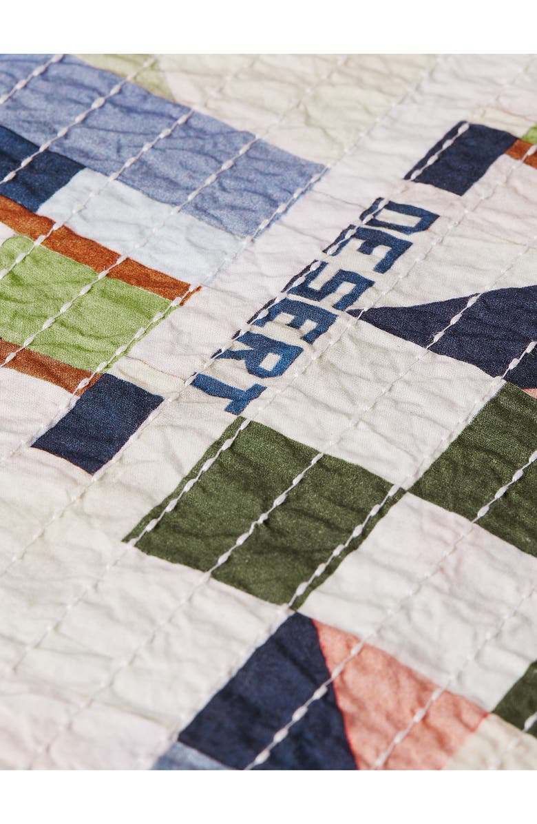 Scotch & Soda Embroidered Cotton Button-Up Shirt, Alternate, color, Patchwork Infinity