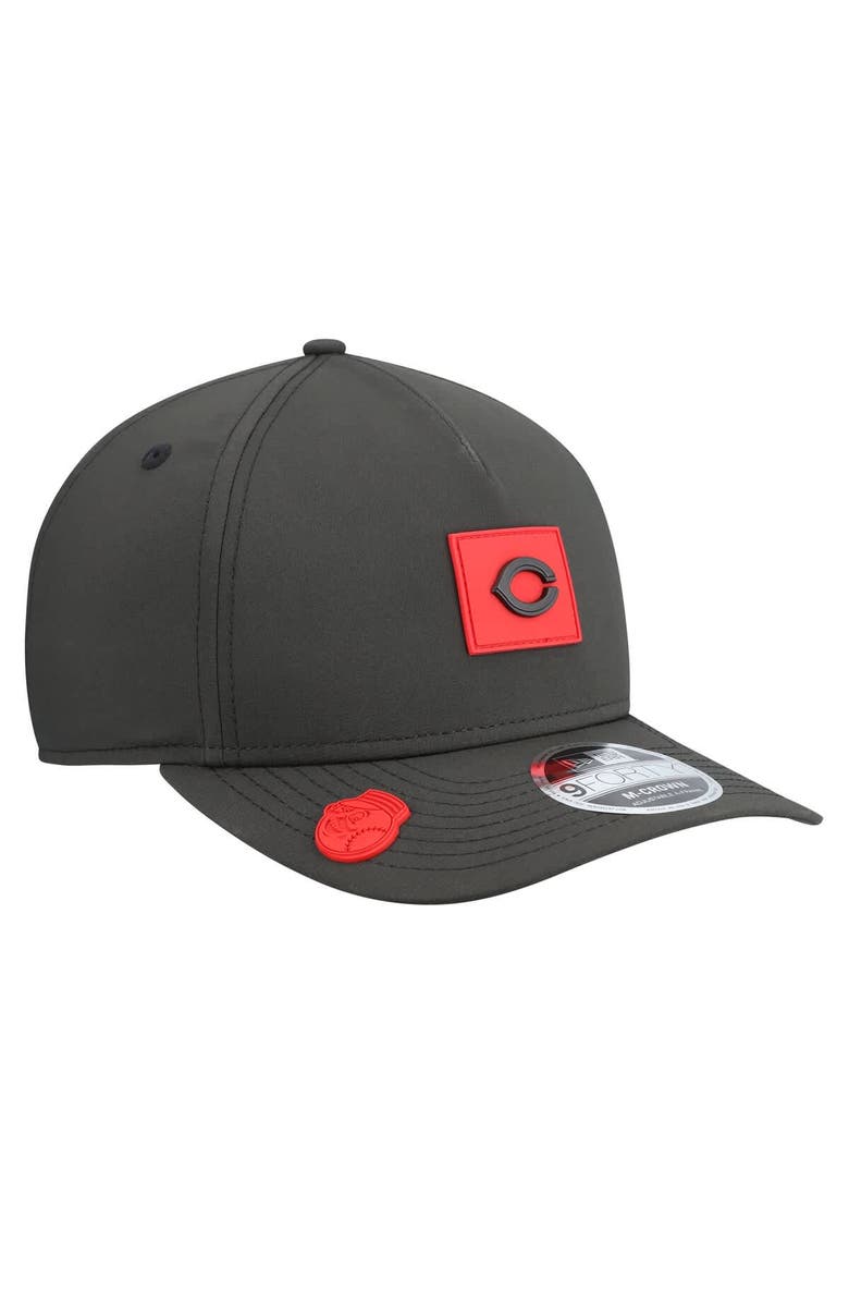 New Era Men's New Era  Black Cincinnati Reds 2026 Clubhouse 9FORTY A-Frame Adjustable Hat, Alternate, color, Black