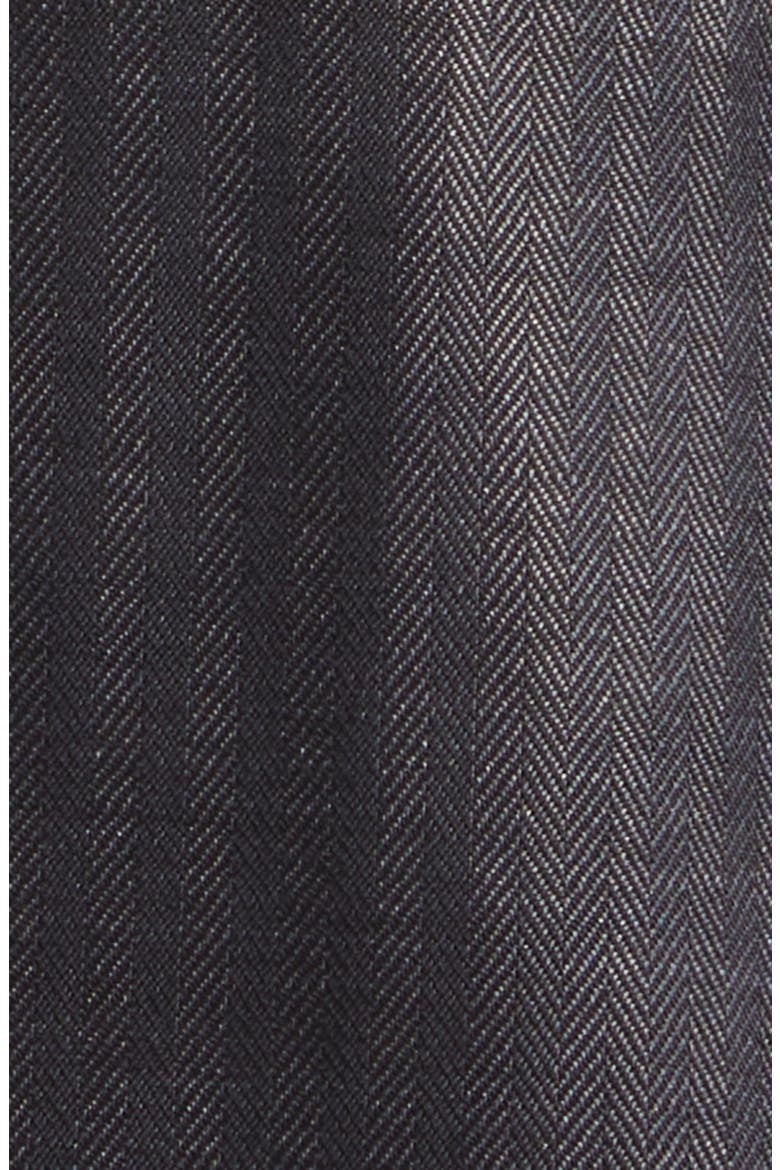 O'Connor Herringbone Dinner Jacket, Alternate, color, BLACK