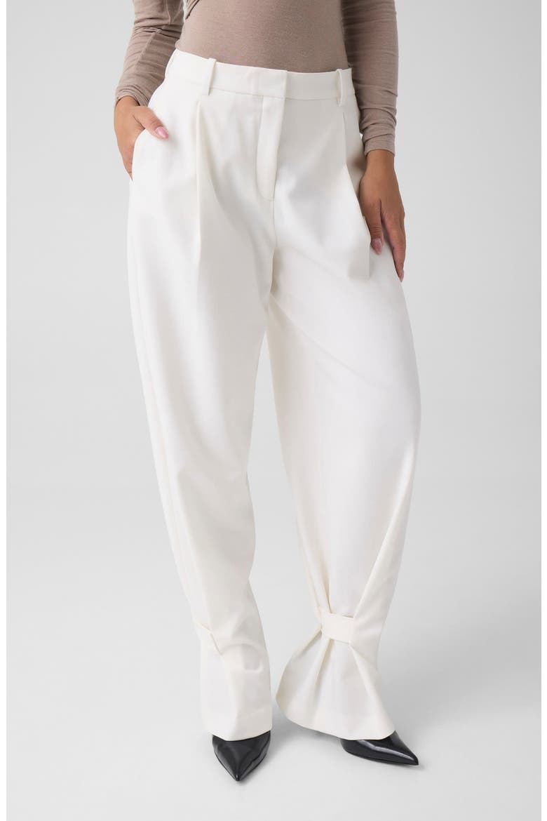 Ankle Frog Chino Pants, Main, color, MILK