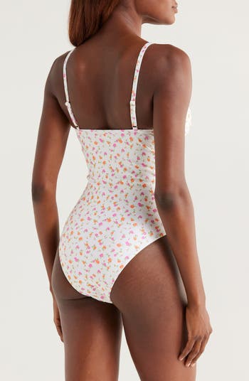 Double Ruffle Underwire One-Piece