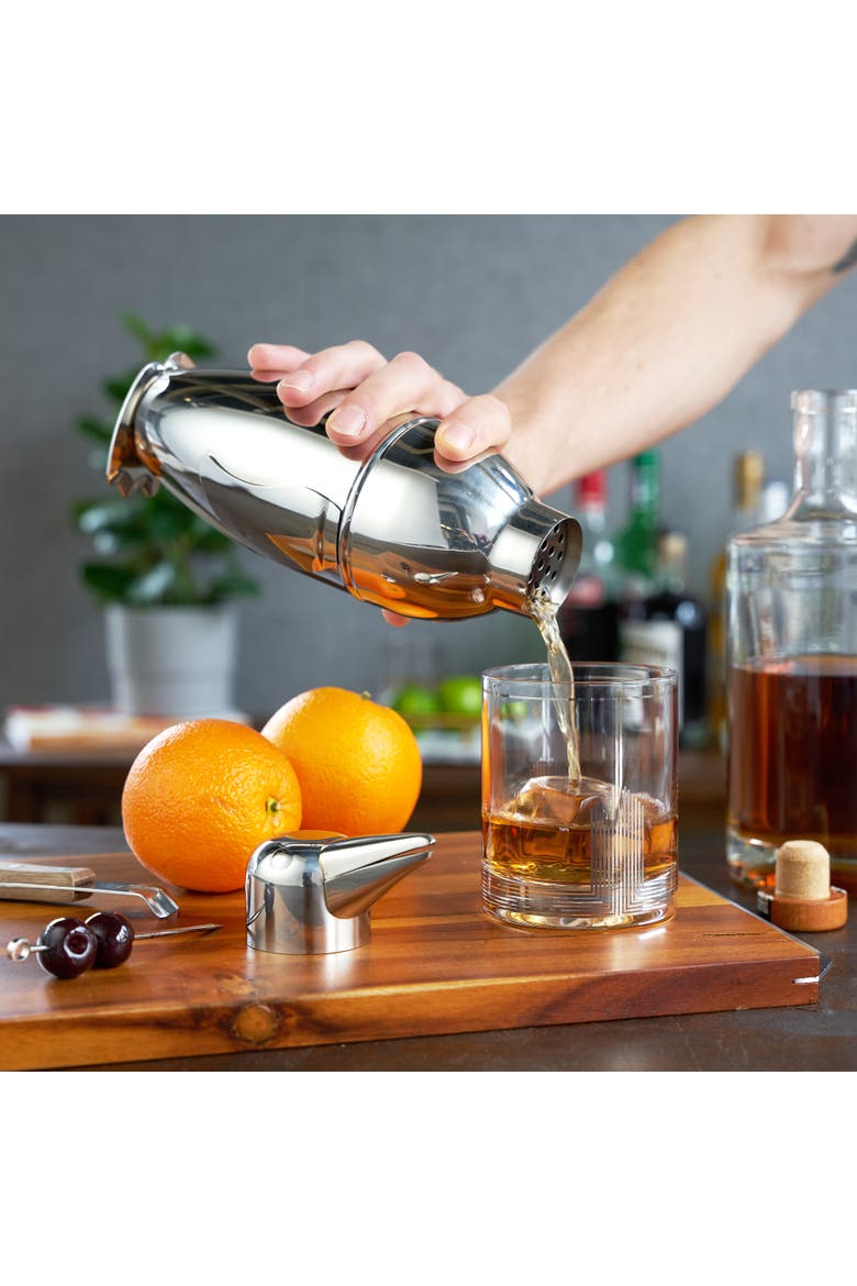 Irving Penguin Cocktail Shaker in Stainless Steel, Alternate, color, Silver