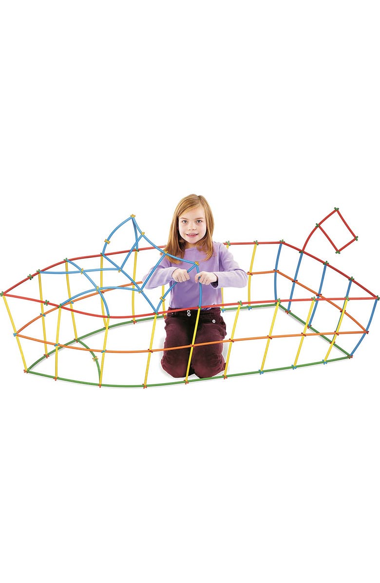 Roylco Straws and Connectors - 400 Pieces, Alternate, color, Multicolor