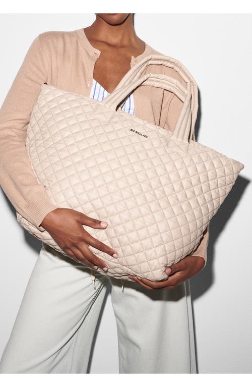 Mz Wallace Large Metro Tote Deluxe In Mushroom