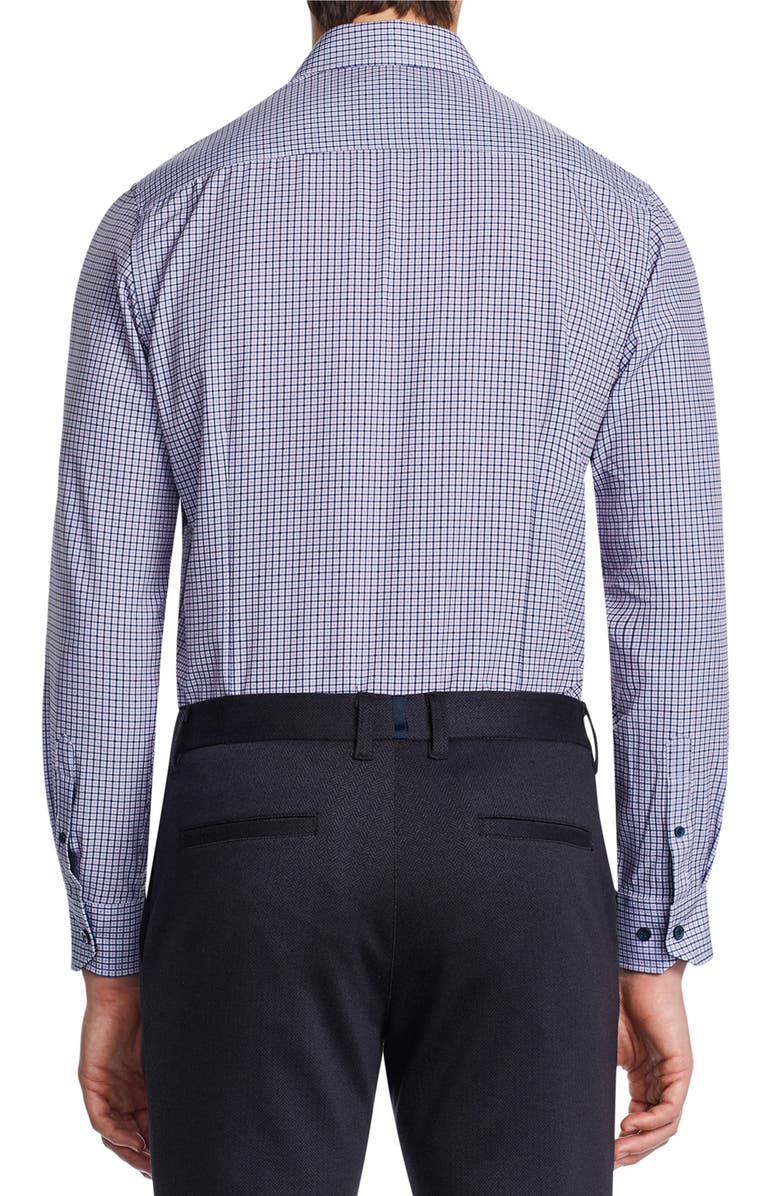 W.R.K Trim Fit Performance Stretch Check Dress Shirt, Alternate, color,