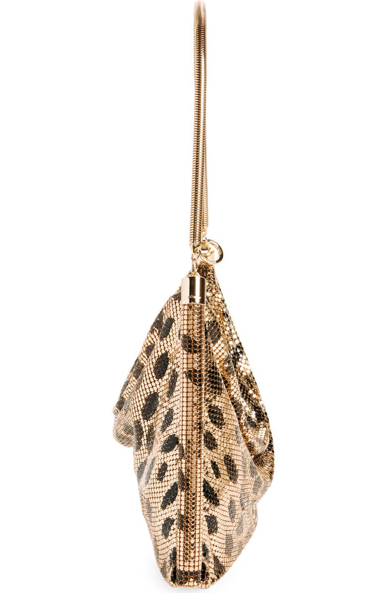 Rabanne Cheetah Print Mesh Shoulder Bag, Alternate, color,