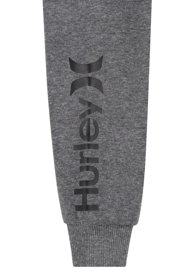 Kids' Camo Fleece Hoodie, Alternate, color, CHARCOAL HEATHER
