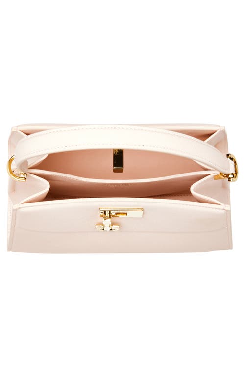 Ferragamo Small Studio Box Leather Top Handle Bag In Pink