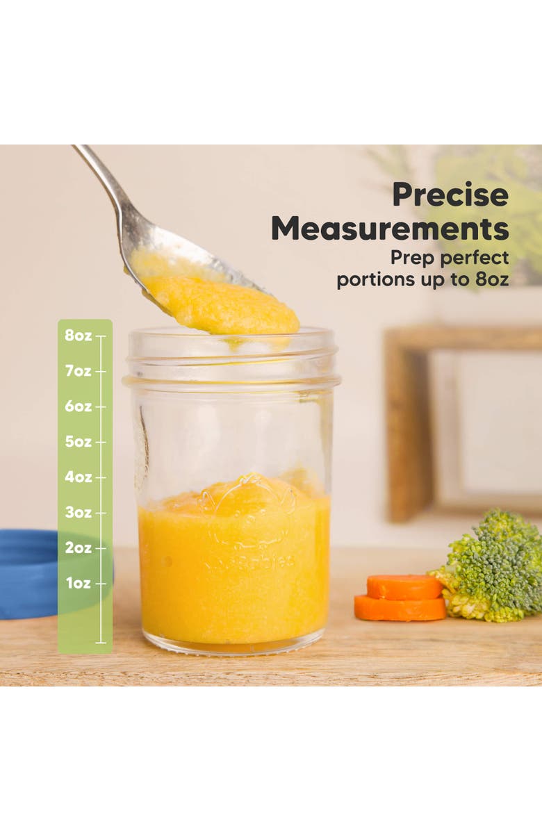 KeaBabies 4-Pack Prep Jars Food Glass Containers, Alternate, color, Kea