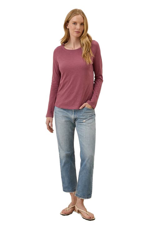 Organic Cotton Featherweight Slub Long Sleeve Tee