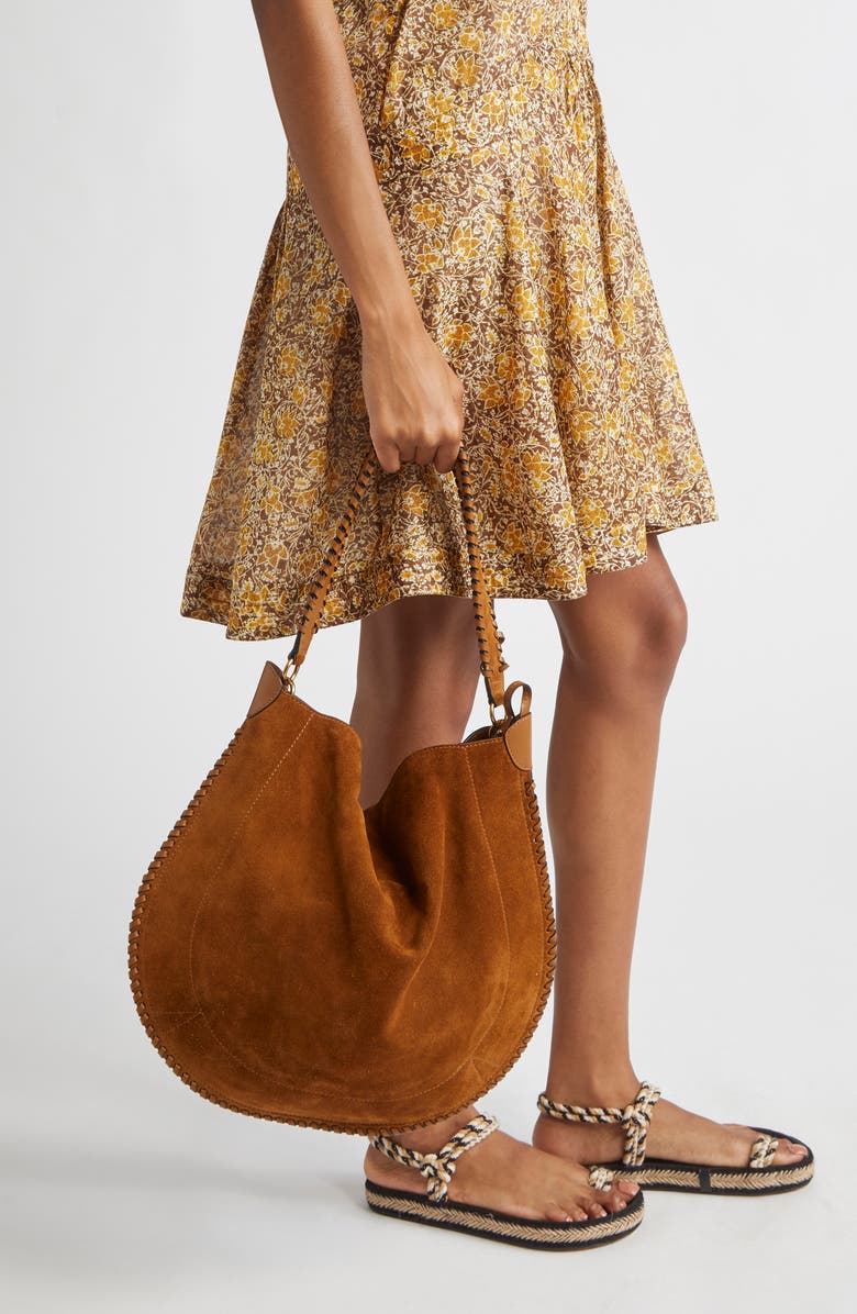 Isabel Marant Oskan Hobo Bag, Alternate, color, Cognac