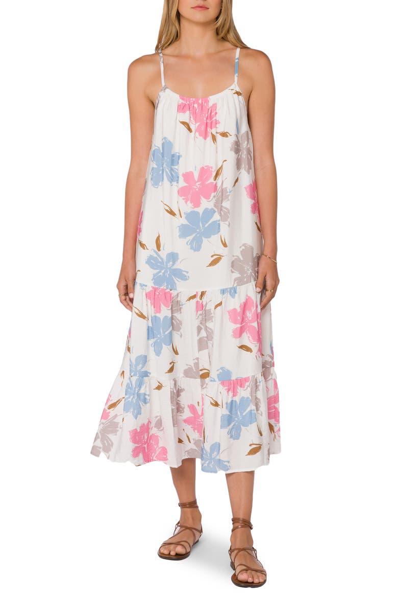 Tiered Maxi Dress, Main, color, FLORAL SPLASH