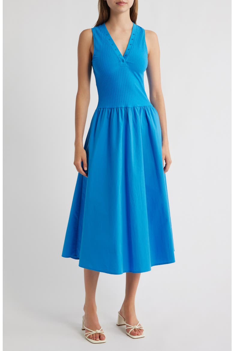 Currant Sleeveless Midi Sundress, Main, color, FRENCH BLUE
