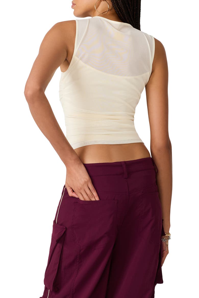 Roman Sleeveless Knit Top, Alternate, color, CREAM