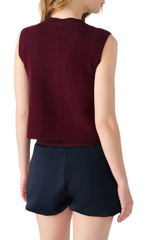 Steve Madden Aliya Sweater Vest In Brown