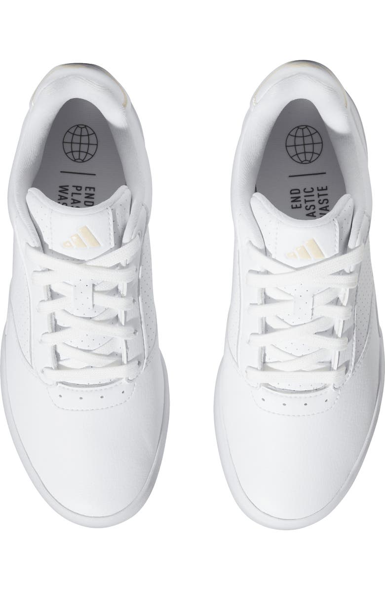 adidas Golf Retrocross Waterproof Spikeless Golf Shoe, Alternate, color, White/ Sand/ Gum3