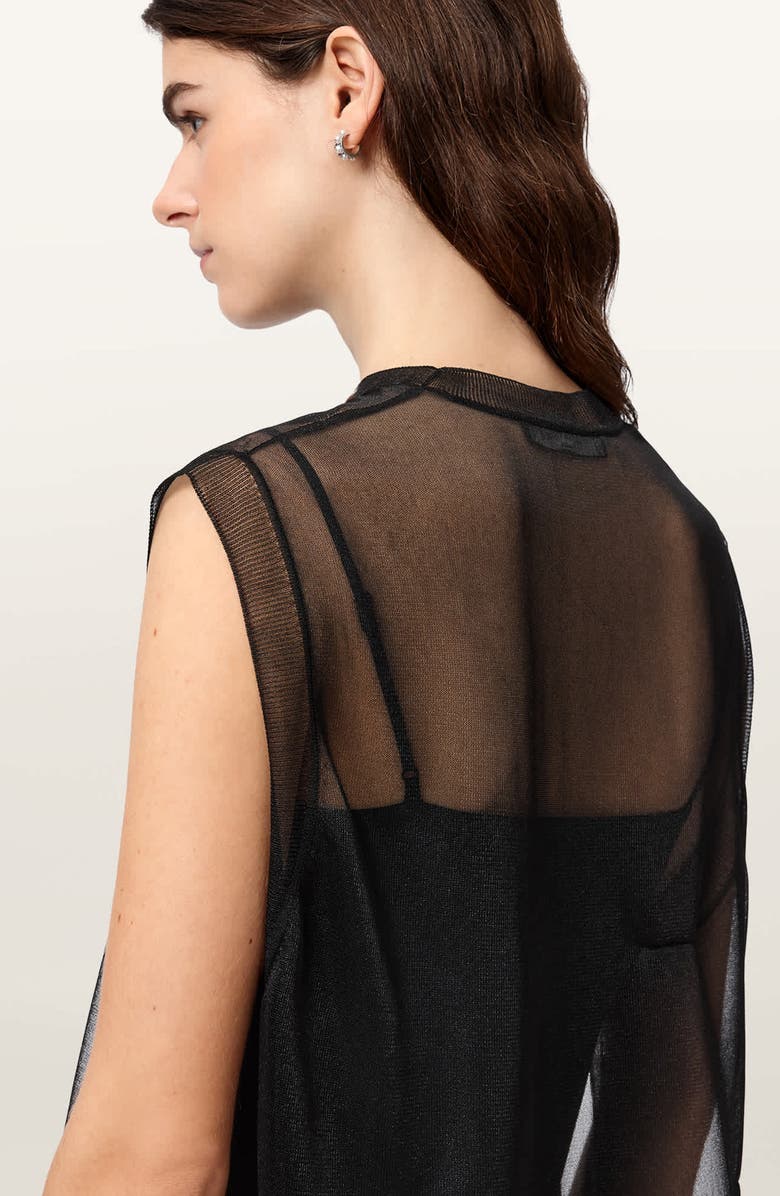 AllSaints Ava A-Line Dress, Alternate, color, Black