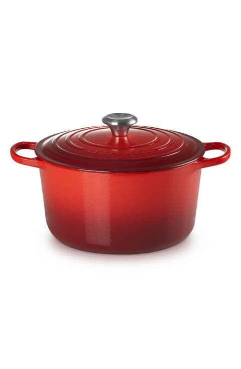 Signature 6.5-Quart Round Enamel Cast Iron Dutch Oven