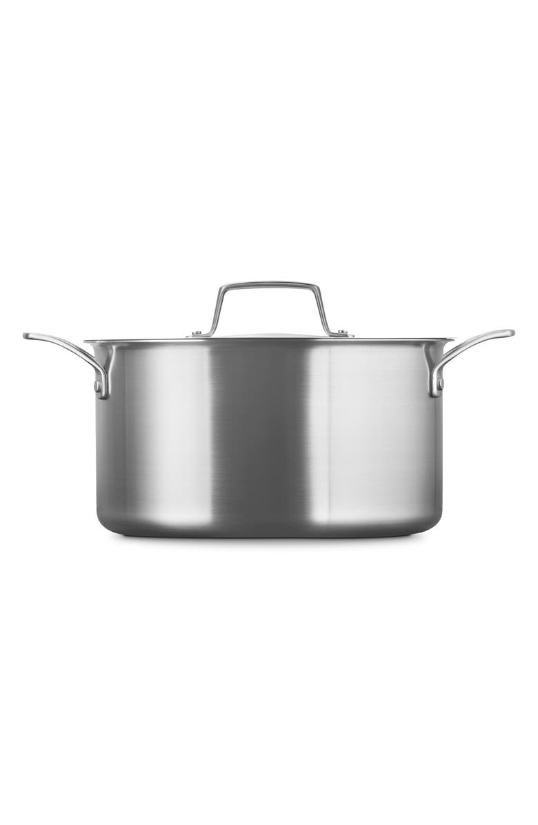 Le Creuset Essential 6.25-Quart Stainless Steel Deep Round Stockpot, Alternate, color, 