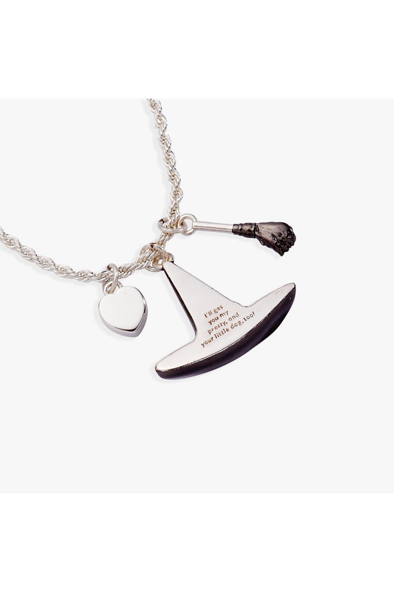 The Wizard of Oz Wicked Witch Charm Pendant, Alternate, color, Silver