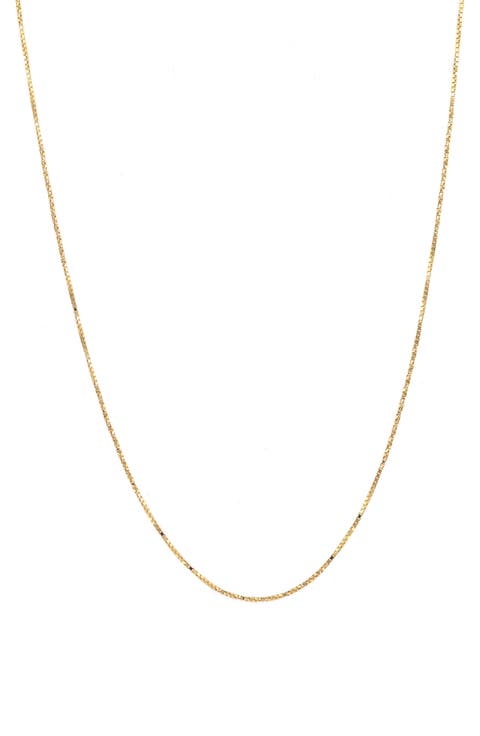 14K Gold Flat Rolo Chain Necklace